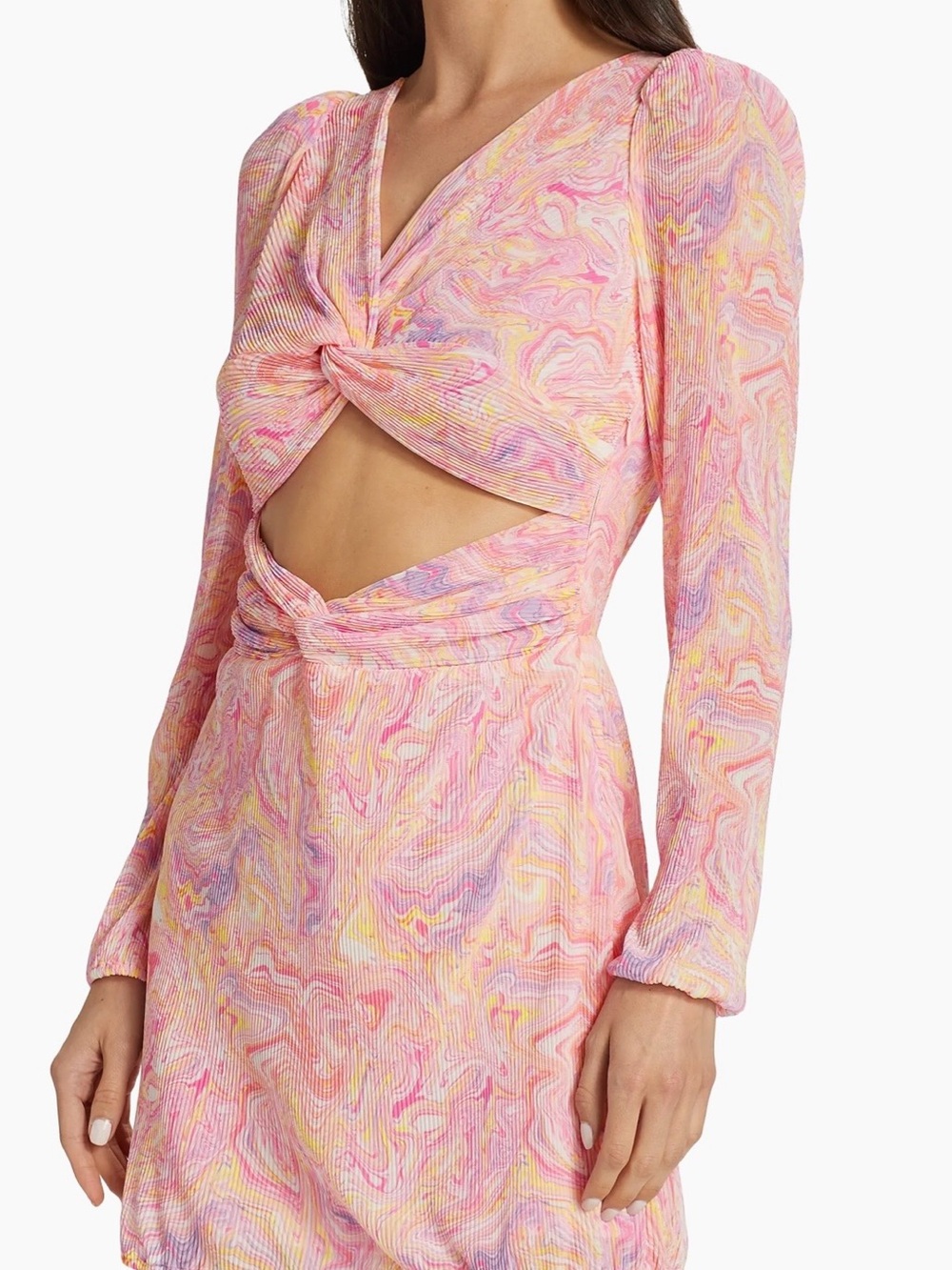 LoveShackFancy NWT Nanita Cut-Out Marble MiniDress